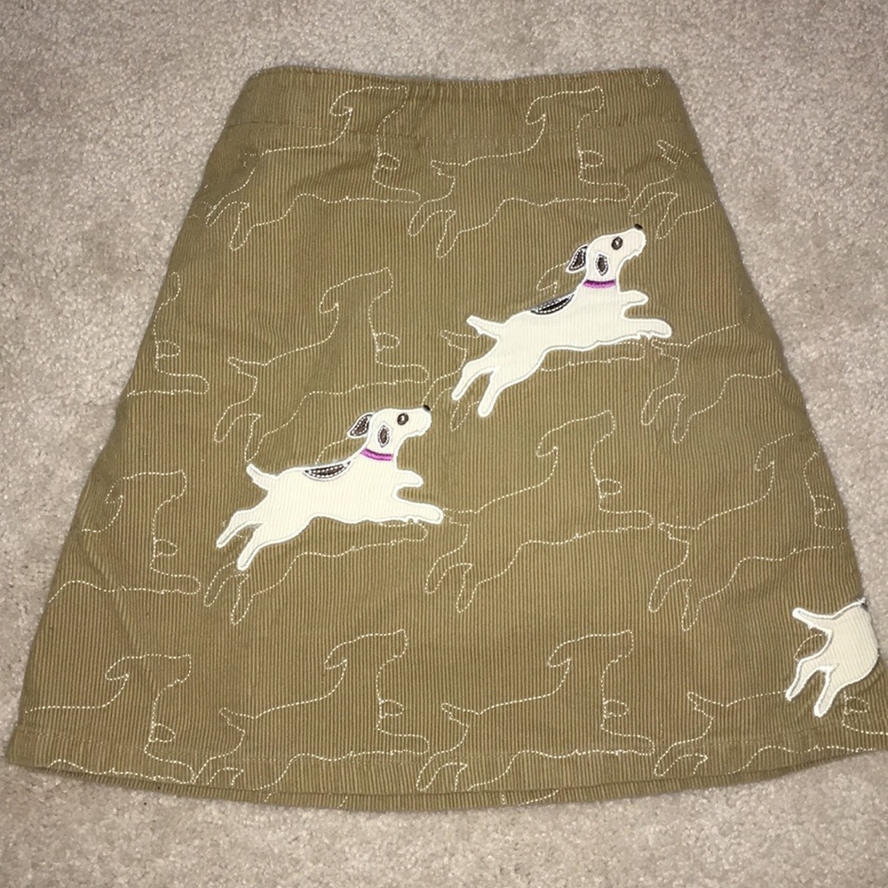 Land’s End tan corduroy girl’s skirt